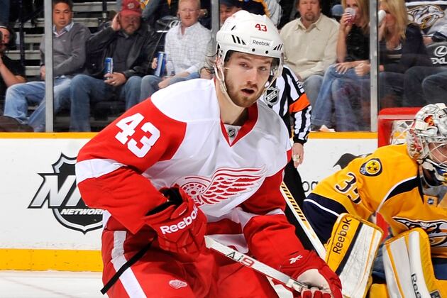 Darren Helm's Scar Is Intense, Recovery from Severed Forearm Tendons 'on Track'