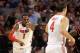 BOSTON, MA - MARCH 22: Deshaun Thomas #1 of the Ohio State Buckeyes points towards teammate Aaron Craft #4 after a basket against the Cincinnati Bearcats during their 2012 NCAA Men's Basketball East Regional Semifinal game at TD Garden on March 22, 2012 in Boston, Massachusetts. (Photo by Jim Rogash/Getty Images)