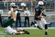 STATE COLLEGE, PA - SEPTEMBER 01: Shawney Kersey #81 of the Penn State Nittany Lions carries the ball after making a catch in front of Josh Kristoff #9 of the Ohio Bobcats during the second half of the Ohio Bobcats at Beaver Stadium on September 1, 2012 in State College, Pennsylvania. (Photo by Rob Carr/Getty Images)