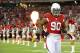 Aug. 17, 2012; Glendale, AZ, USA; Arizona Cardinals defensive tackle Darnell Dockett against the Oakland Raiders during a preseason game at University of Phoenix Stadium. The Cardinals defeated the Raiders 31-27. Mandatory Credit: Mark J. Rebilas-US PRESSWIRE