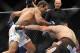 DALLAS - SEPTEMBER 19: UFC fighter Vitor Belfort (L) battles UFC fighter Rich Franklin (R) during their Catch weight bout at UFC 103: Franklin vs. Belfort at the American Airlines Center on September 19, 2009 in Dallas, Texas. (Photo by Jon Kopaloff/Getty Images)