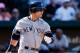 BALTIMORE, MD - SEPTEMBER 09: Nick Swisher #33 of the New York Yankees follows the ball on an at bat against the Baltimore Orioles at Oriole Park at Camden Yards on September 9, 2012 in Baltimore, Maryland. (Photo by Rob Carr/Getty Images)