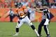 September 9 2012; Denver, CO, USA;Denver Broncos defensive tackle Derek Wolfe (95) reacts after recording a sack during the first quarter against the Pittsburgh Steelers at Sports Authority Field. Mandatory Credit: Ron Chenoy-US PRESSWIRE