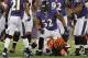 BALTIMORE, MD - SEPTEMBER 10: Linebacker Ray Lewis #52 of the Baltimore Ravens stands up after tackling running back BenJarvus Green-Ellis #42 of the Cincinnati Bengals at M&T Bank Stadium on September 10, 2012 in Baltimore, Maryland. The Ravens won 44-13. (Photo by Patrick Smith/Getty Images)