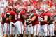TUSCALOOSA, AL - SEPTEMBER 08: AJ McCarron #10 of the Alabama Crimson Tide huddles the offense against the Western Kentucky Hilltoppers at Bryant-Denny Stadium on September 8, 2012 in Tuscaloosa, Alabama. (Photo by Kevin C. Cox/Getty Images)