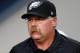 Aug 20, 2012; Foxborough, MA, USA; Philadelphia Eagles head coach Andy Reid before the start of the game against the New England Patriots at Gillette Stadium. The Eagles defeated the Patriots 27-17. Mandatory Credit: David Butler II-US PRESSWIRE