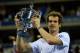 NEW YORK, NY - SEPTEMBER 10: Andy Murray of Great Britain lifts the US Open championship trophy after defeating Novak Djokovic of Serbia in the men's singles final match on Day Fifteen of the 2012 U.S. Open at the USTA Billie Jean King National Tennis Center on September 10, 2012 in the Flushing neighborhood, of the Queens borough of New York City. (Photo by Chris Trotman/Getty Images for USTA)