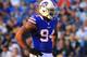 Aug 25, 2012; Orchard Park, NY, USA; Buffalo Bills defensive end Mario Williams (94) during the game against the Pittsburgh Steelers at Ralph Wilson Stadium. Mandatory Credit: Kevin Hoffman-US PRESSWIRE