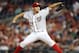 WASHINGTON, DC - SEPTEMBER 07: Stephen Strasburg #37 of the Washington Nationals pitches against the Miami Marlins at Nationals Park on September 7, 2012 in Washington, DC. (Photo by Greg Fiume/Getty Images)