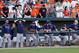 BALTIMORE, MD - SEPTEMBER 13: The Tampa Bay Rays bench looks on from the dugout during the thirteen inning of Rays 3-2 loss to the Baltimore Orioles at Oriole Park at Camden Yards on September 13, 2012 in Baltimore, Maryland. (Photo by Rob Carr/Getty Images)