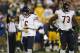 GREEN BAY, WI - SEPTEMBER 13: Jay Cutler #6 of the Chicago Bears checks his hand after being sacked by Mike Daniels #76 of the Green Bay Packers during the second half of the game at Lambeau Field on September 13, 2012 in Green Bay, Wisconsin. (Photo by Joe Robbins/Getty Images)