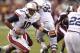 STARKVILLE, MS - SEPTEMBER 08: Quarterback Kiehl Frazier #10 of the Auburn Tigers hands off to running back Mike Blakely #22 of the Auburn Tigers in the fourth quarter of a NCAA college football game on September 8, 2012 at Davis Wade Stadium in Starkville, Mississippi. (Photo by Butch Dill/Getty Images)
