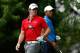 CARMEL, IN - SEPTEMBER 06: (L-R) Rory McIlroy of Northern Ireland and Tiger Woods wait on the fifth tee during the first round of the BMW Championship at Crooked Stick Golf Club on September 6, 2012 in Carmel, Indiana. (Photo by Scott Halleran/Getty Images)