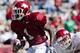 FAYETTEVILLE, AR - APRIL 21: Marquel Wade #1 of the Arkansas Razorbacks Red Team is tackled by Houston Pruitt #30 of the White Team during the Spring Game at Donald W. Reynolds Stadium on April 21, 2012 in Fayetteville, Arkansas. (Photo by Wesley Hitt/Getty Images)