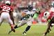GLENDALE, AZ - SEPTEMBER 09: Running back Marshawn Lynch #24 of the Seattle Seahawks rushes the football against the Arizona Cardinals during the season opener at the University of Phoenix Stadium on September 9, 2012 in Glendale, Arizona. The Carindals defeated the Seahawks 20-16. (Photo by Christian Petersen/Getty Images)