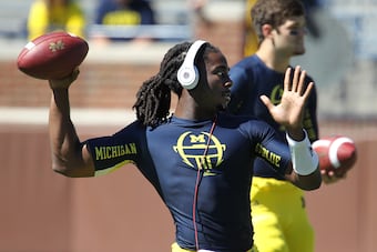 Denard Robinson did what I thought he'd do today.