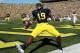 ANN ARBOR, MI - SEPTEMBER 15: Tight End Devin Funchess #19 of the University of Michigan Wolverines scores a touchdown in the first quarter during a Big Ten College football game against the University of Massachusetts Minutemen at Michigan Stadium on September 15, 2012 in Ann Arbor, Michigan. (Photo by Dave Reginek/Getty Images)