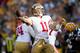 GREEN BAY, WI - SEPTEMBER 09: Alex Smith #11 of the San Francisco 49ers throws a pass during the NFL season opener against the Green Bay Packers at Lambeau Field on September 9, 2012 in Green Bay, Wisconsin. (Photo by Andy Lyons/Getty Images)