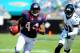 September 16, 2012; Jacksonville, FL, USA; Houston Texans running back Ben Tate (44) runs past Jacksonville Jaguars defensive back Shiloh Keo (31) during the first quarter at EverBank Field. Mandatory Credit: Dale Zanine-US PRESSWIRE
