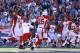 FOXBORO, MA - SEPTEMBER 16: Quentin Groves #54 and Kerry Rhodes #25 of the Arizona Cardinals celebrate after the New England Patriots missed a field goal with second left in the fourth quarter at Gillette Stadium on September 16, 2012 in Foxboro, Massachusetts. (Photo by Jim Rogash/Getty Images)