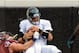 JACKSONVILLE, FL - SEPTEMBER 16: Linebacker Brooks Reed #58 of the Houston Texans sacks quarterback Blaine Gabbert #11 of the Jacksonville Jaguars in the rain September 16, 2012 at EverBank Field in Jacksonville, Florida. Houston won 27 - 7. (Photo by Al Messerschmidt/Getty Images)
