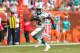 MIAMI GARDENS, FL - SEPTEMBER 16: Reggie Bush #22 of the Miami Dolphins rushes during a game against the Oakland Raiders at Sun Life Stadium on September 16, 2012 in Miami Gardens, Florida. (Photo by Mike Ehrmann/Getty Images)