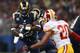 ST. LOUIS, MO - SEPTEMBER 16: Steven Jackson #39 of the St. Louis Rams rushes against the Washington Redskins t the Edward Jones Dome on September 16, 2012 in St. Louis, Missouri. (Photo by Dilip Vishwanat/Getty Images)