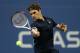 NEW YORK, NY - SEPTEMBER 05: Roger Federer of Switzerland returns a shot during his men's singles quarterfinal match against Tomas Berdych of Czech Republic on Day Ten of the 2012 US Open at USTA Billie Jean King National Tennis Center on September 5, 2012 in the Flushing neighborhood of the Queens borough of New York City. (Photo by Clive Brunskill/Getty Images)