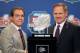Alabama head coach Nick Saban (left) and LSU head coach Les Miles