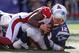FOXBORO, MA - SEPTEMBER 16: Tom Brady #12 of the New England Patriots is taken down by Quentin Groves #54 of the Arizona Cardinals in the second half at Gillette Stadium on September 16, 2012 in Foxboro, Massachusetts. (Photo by Jim Rogash/Getty Images)