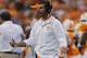 Tennessee Coach, Derek Dooley looking like most fans after this game.