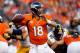 DENVER, CO - SEPTEMBER 09: Quarterback Peyton Manning #18 of the Denver Broncos delivers a pass against the Pittsburgh Steelers at Sports Authority Field at Mile High on September 9, 2012 in Denver, Colorado. (Photo by Doug Pensinger/Getty Images)