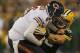 GREEN BAY, WI - SEPTEMBER 13: Clay Matthews #52 of the Green Bay Packers sacks Jay Cutler #6 of the Chicago Bears at Lambeau Field on September 13, 2012 in Green Bay, Wisconsin. The Packers defeated the Bears 23-10. (Photo by Jonathan Daniel/Getty Images)