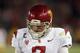 PALO ALTO, CA - SEPTEMBER 15: Matt Barkley #7 of the USC Trojans walks off the field after the Trojans turned the ball over on downs for the last time in the fourth quarter of their loss to the Stanford Cardinal at Stanford Stadium on September 15, 2012 in Palo Alto, California. (Photo by Ezra Shaw/Getty Images)
