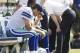 SEATTLE, WA - SEPTEMBER 16: Tony Romo #9 of the Dallas Cowboys sits on the bench during a game against the Seattle Seahawks at CenturyLink Field on September 16, 2012 in Seattle, Washington. (Photo by Stephen Brashear/Getty Images)