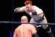 DURBAN, SOUTH AFRICA - JULY 08: The Celtic Warrior Sheamus leaps towards the Big Red Monster Kane during the WWE Smackdown Live Tour at Westridge Park Tennis Stadium on July 08, 2011 in Durban, South Africa. (Photo by Steve Haag/Gallo Images/Getty Images)