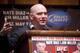 NEW YORK - MARCH 06: UFC president Dana White speaks at a press conference at Radio City Music Hall on March 06, 2012 in New York City. UFC announced that their third event on the FOX network will take place on Saturday, May 5 from the IZOD Center in East Rutherford, N.J.. (Photo by Michael Nagle/Getty Images)