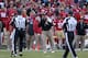 SAN FRANCISCO, CA - SEPTEMBER 16: Head coach Jim Harbaugh of the San Francisco 49ers argues with referees during their game against the Detroit Lions at Candlestick Park on September 16, 2012 in San Francisco, California. (Photo by Ezra Shaw/Getty Images)