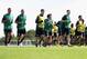 ST ALBANS, ENGLAND - SEPTEMBER 17: Captain, Thomas Vermaelen of Arsenal leads the team during a training session at London Colney on September 17, 2012 in St Albans, England. (Photo by Julian Finney/Getty Images)