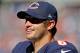 CHICAGO, IL - SEPTEMBER 09: Jay Cutler #6 of the Chicago Bears smiles on the sidelines near the end of the 2012 NFL season opener against the Indianapolis Colts at Soldier Field on September 9, 2012 in Chicago, Illinois. The Bears defeated the Colts 41-21. (Photo by Jonathan Daniel/Getty Images)