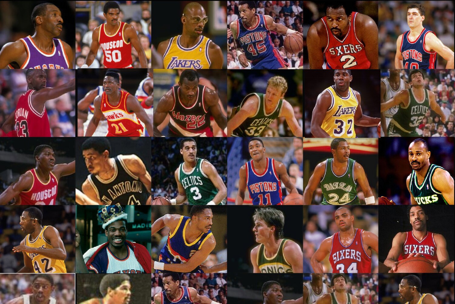 Legends of the NBA 25 Best Players of the 80s Bleacher Report