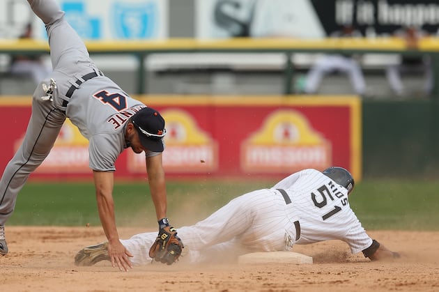 Rios' All-out Slide at Second a Winner