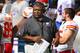 ORCHARD PARK, NY - SEPTEMBER 16: Head coach Romeo Crennel of the Kansas City Chiefs during an NFL game against the Buffalo Bills at Ralph Wilson Stadium on September 16, 2012 in Orchard Park, New York. (Photo by Tom Szczerbowski/Getty Images)