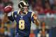 ST. LOUIS, MO - SEPTEMBER 16: Sam Bradford #8 of the St. Louis Rams passes against the Washington Redskins at the Edward Jones Dome on September 16, 2012 in St. Louis, Missouri. (Photo by Dilip Vishwanat/Getty Images)