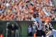 CINCINNATI, OH - SEPTEMBER 16: Armon Binns #85 of the Cincinnati Bengals stretches for a pass against the Cleveland Browns at Paul Brown Stadium on September 16, 2012 in Cincinnati, Ohio. (Photo by Jamie Sabau/Getty Images)