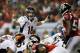 ATLANTA, GA - SEPTEMBER 17: Quarterback Peyton Manning #18 of the Denver Broncos calls a play against the Atlanta Falcons during a game at the Georgia Dome on September 17, 2012 in Atlanta, Georgia. (Photo by Kevin C. Cox/Getty Images)
