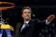 NEW ORLEANS, LA - APRIL 02: Head coach John Calipari celebrates as he cuts down the net after the Wildcats defeat the Kansas Jayhawks 67-59 in the National Championship Game of the 2012 NCAA Division I Men's Basketball Tournament at the Mercedes-Benz Superdome on April 2, 2012 in New Orleans, Louisiana. (Photo by Jeff Gross/Getty Images)