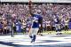 EAST RUTHERFORD, NJ - SEPTEMBER 16: Andre Brown #35 of the New York Giants celebrates a touchdown against the Tampa Bay Buccaneers during a game at MetLife Stadium on September 16, 2012 in East Rutherford, New Jersey. (Photo by Jeff Zelevansky/Getty Images)