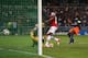 MONTPELLIER, FRANCE - SEPTEMBER 18: Gervinho of Arsenal scores his teams second goal during the UEFA Champions League match between Montpellier Herault SC and Arsenal at Stade de la Mosson on September 18, 2012 in Montpellier, France. (Photo by Julian Finney/Getty Images)