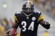 PITTSBURGH, PA - DECEMBER 24: Rashard Mendenhall #34 of the Pittsburgh Steelers carries the ball against the St. Louis Rams during the game on December 24, 2011 at Heinz Field in Pittsburgh, Pennsylvania. The Steelers won 27-0. (Photo by Justin K. Aller/Getty Images)